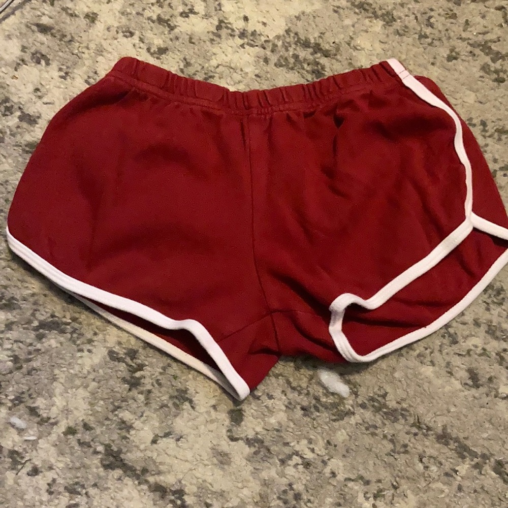 American Apparel very short running shorts